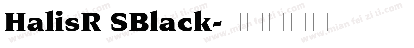 HalisR SBlack字体转换
